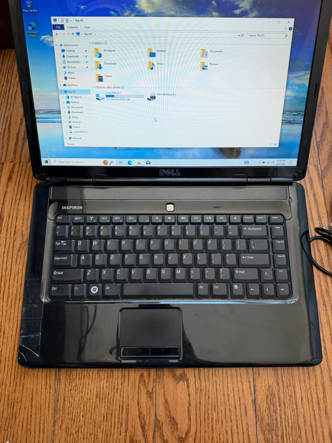 Dell laptop 15”/4GB RAM/128GB SSD/Windows 10/Fully Functional - photo 4