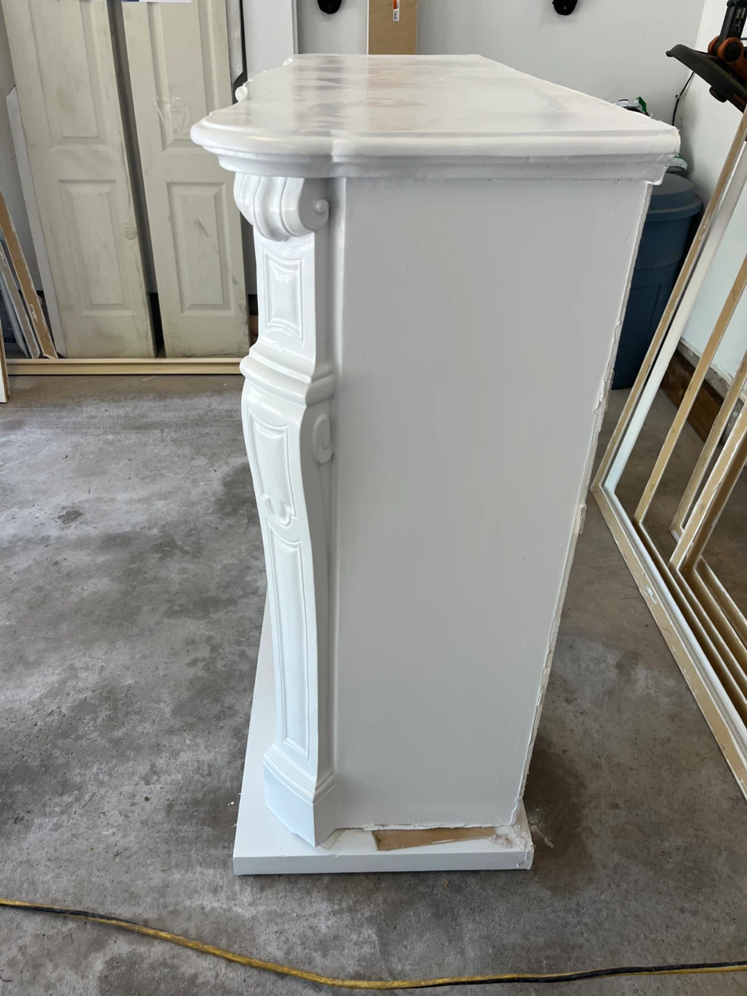 White Fireplace Mantel - photo 2