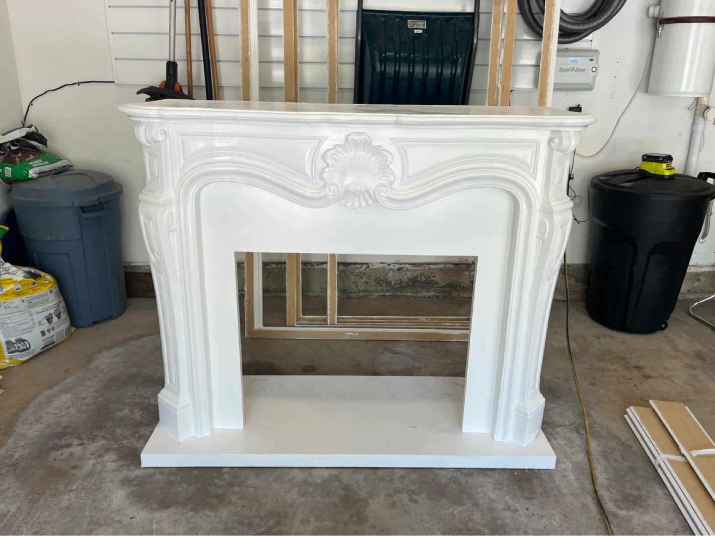 White Fireplace Mantel