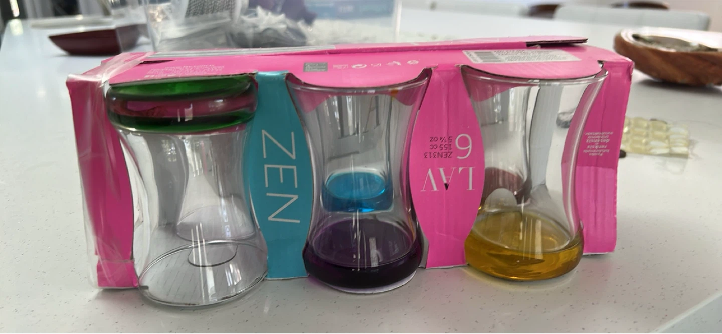 LAV Zen 6 Piece Glass Tea Set