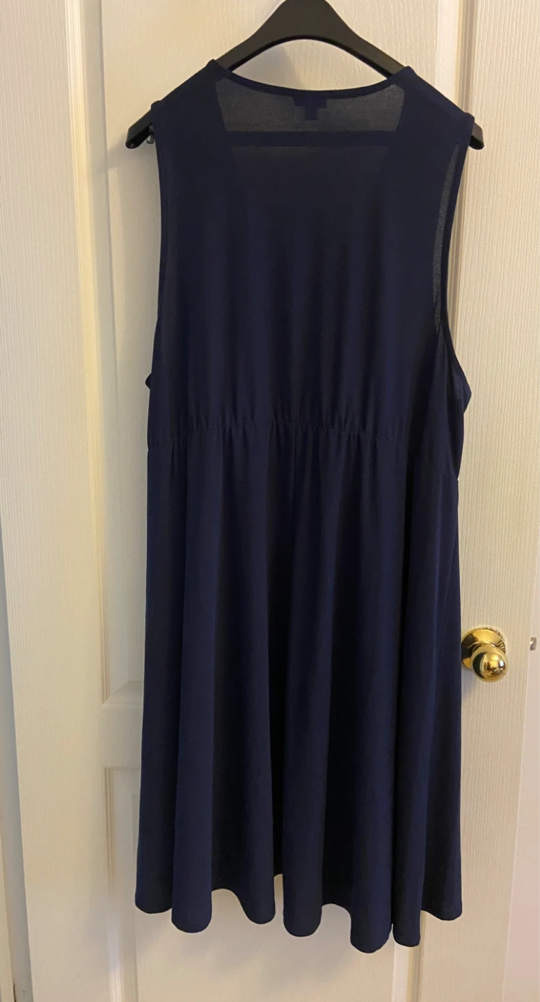 Torrid Navy Blue Wrap Dress Size 3 - photo 4