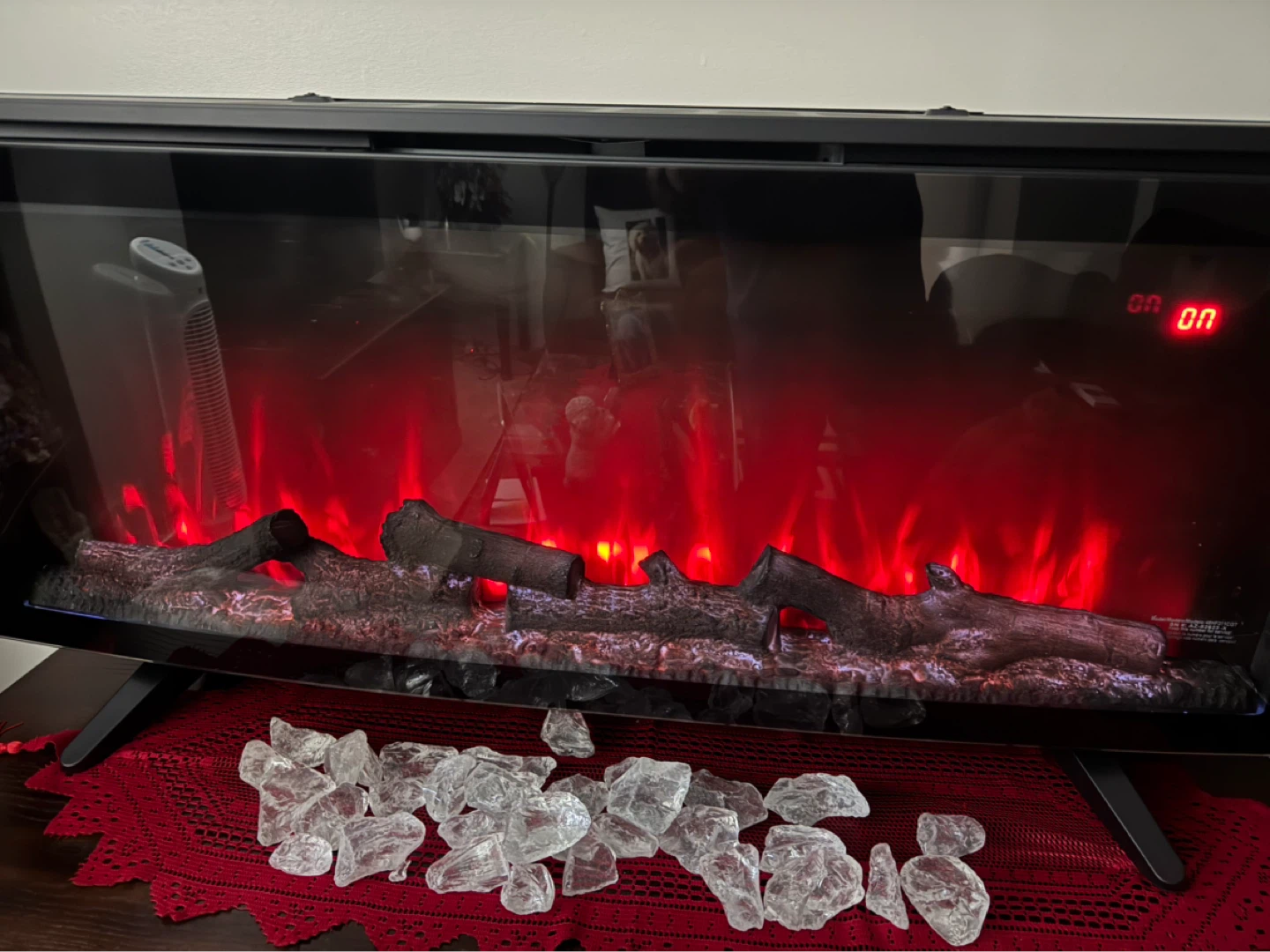 LED 48 inch Electric Fireplace