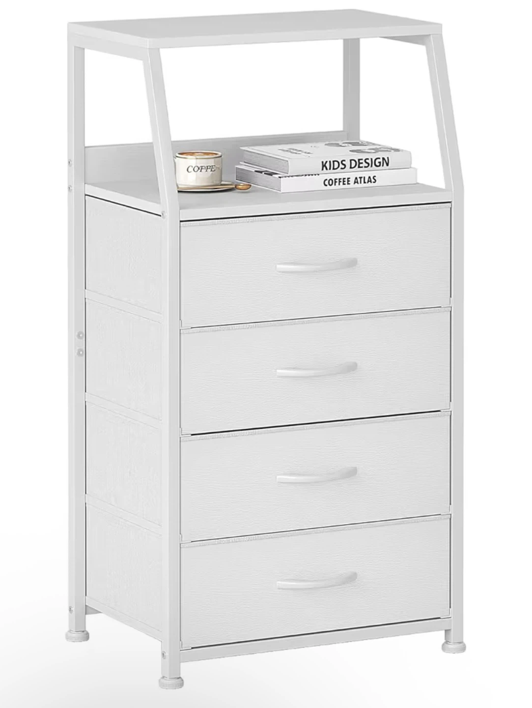 White 4-Drawer Storage Unit - photo 4