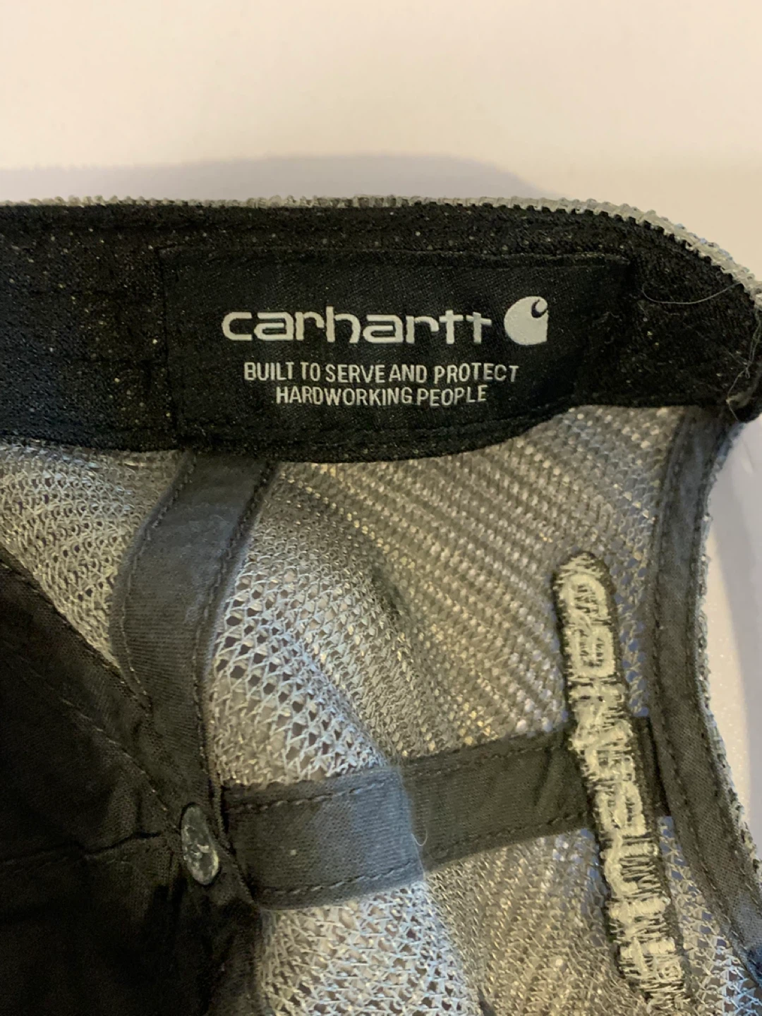 Faded Carhartt Grey Trucker Hat - photo 4