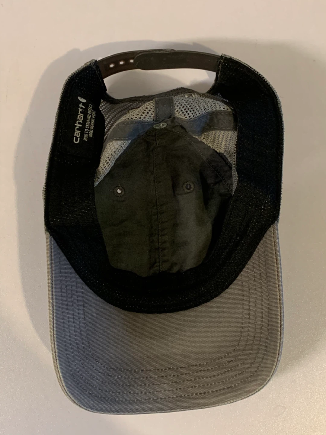 Faded Carhartt Grey Trucker Hat - photo 3