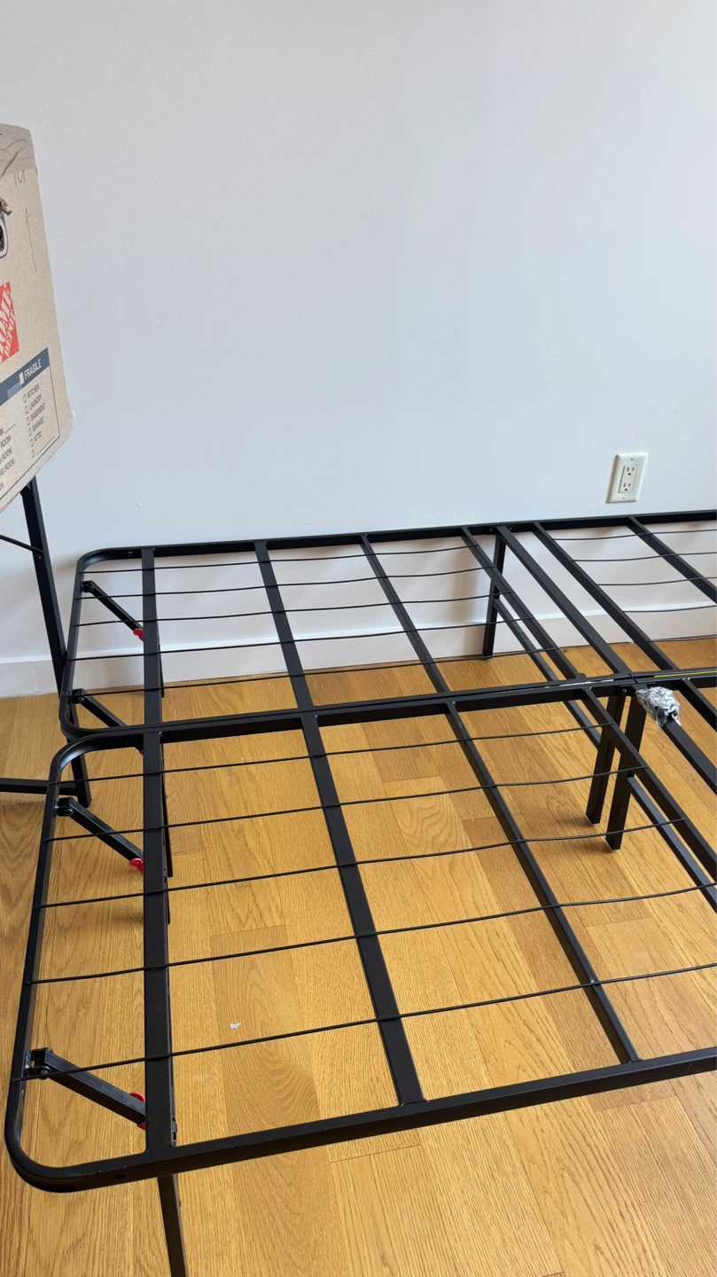 FULL Black Metal Bed Frame - photo 3