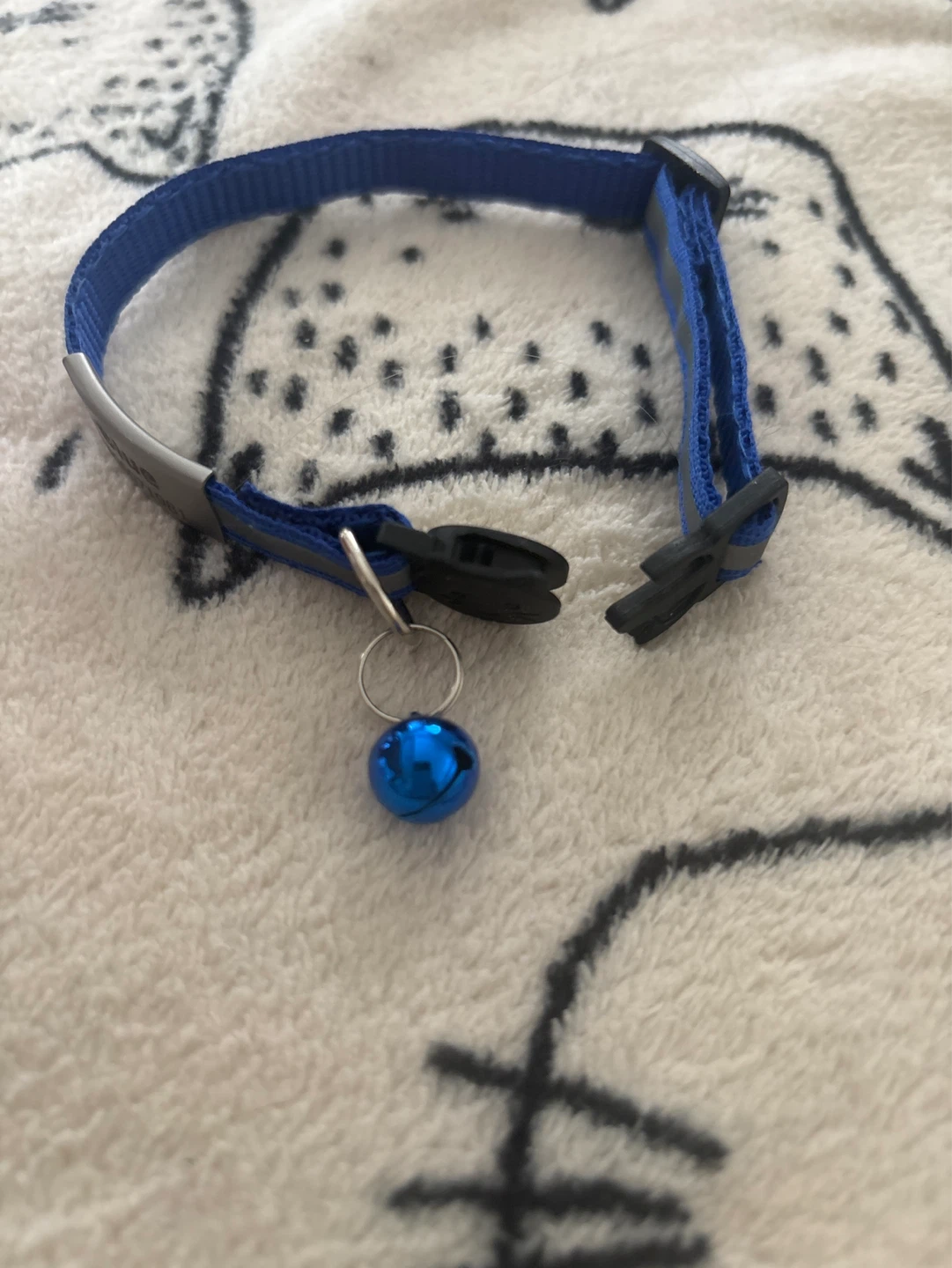 Blue Pet Collar with Bell