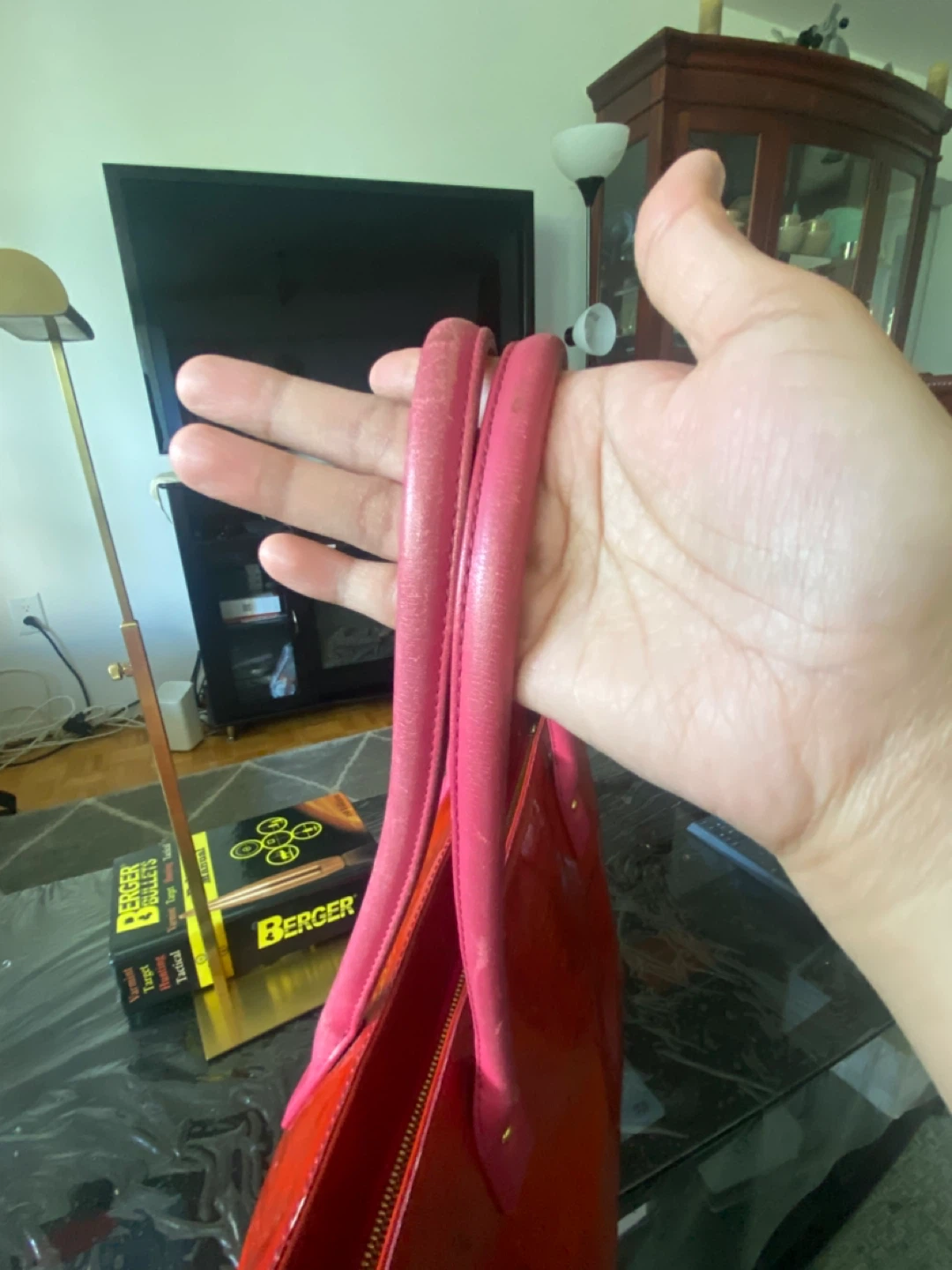 MCM Red Patent Leather Tote Bag - photo 4