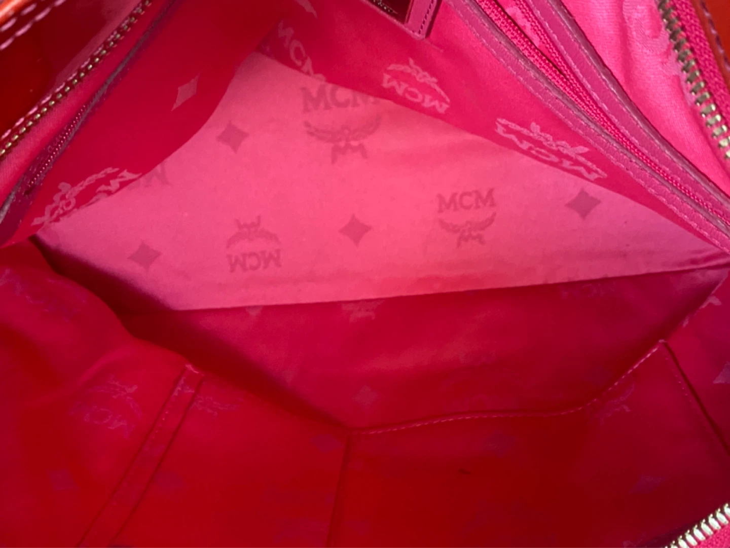 MCM Red Patent Leather Tote Bag - photo 5