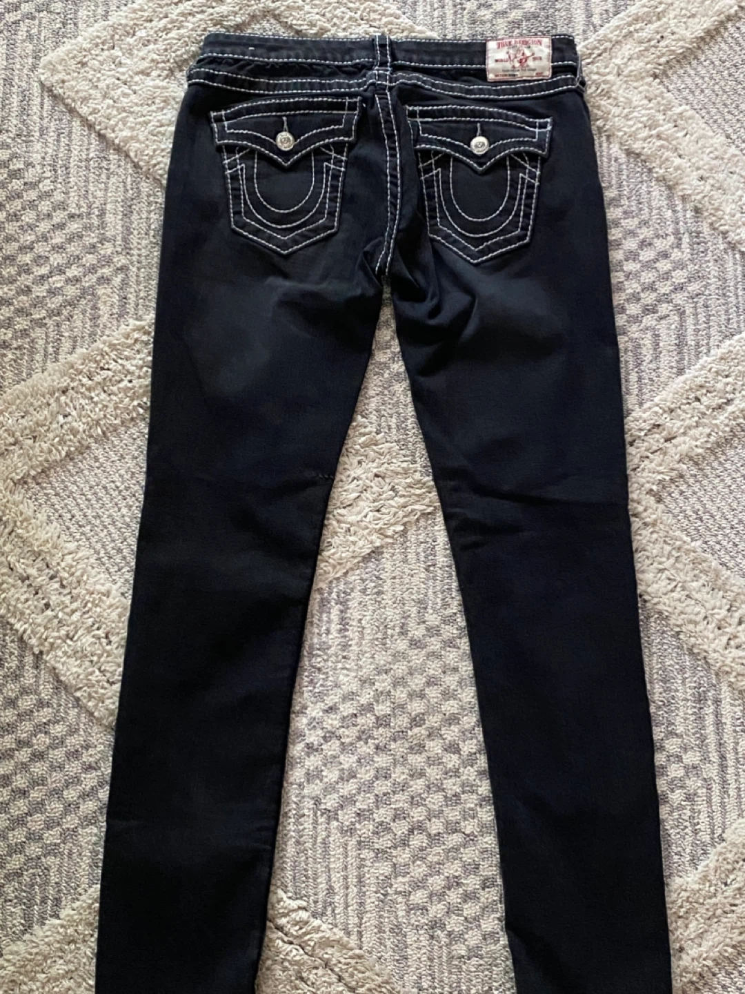 True Religion Black Skinny Jeans Size 31 - photo 3