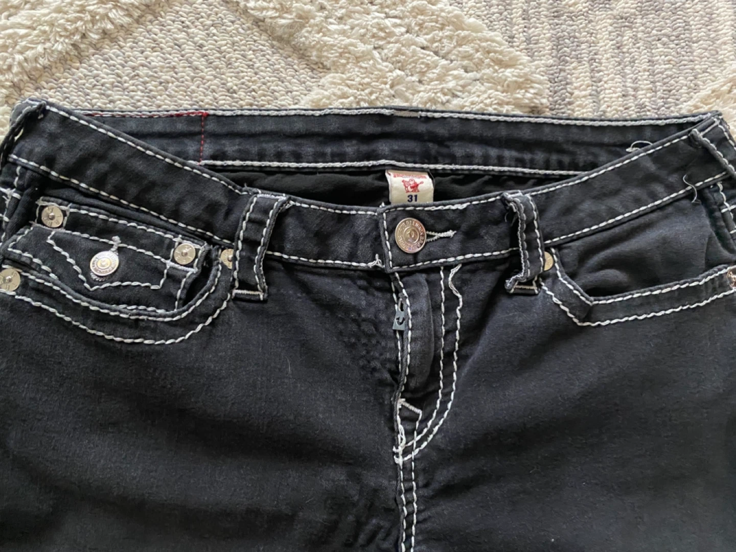 True Religion Black Skinny Jeans Size 31 - photo 4