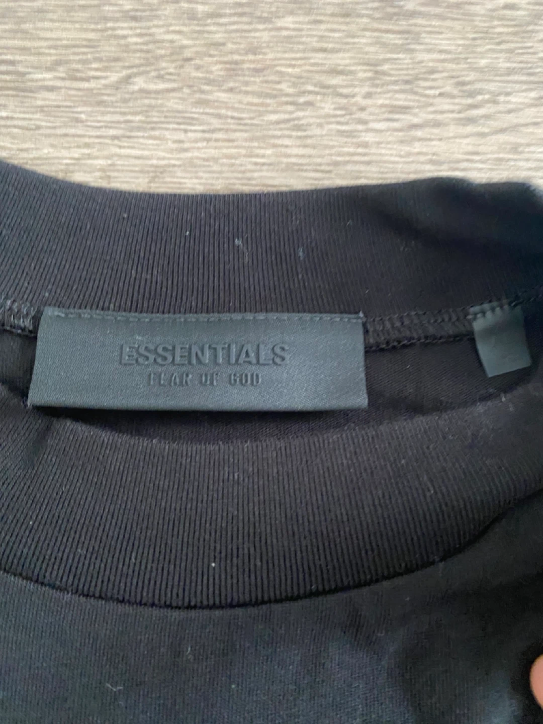 Fear of God Essentials Black T-Shirt - photo 4