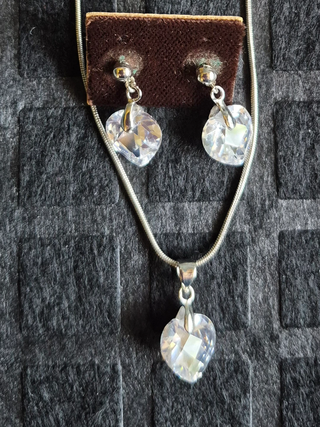 COSTUME HEART JEWELRY SET