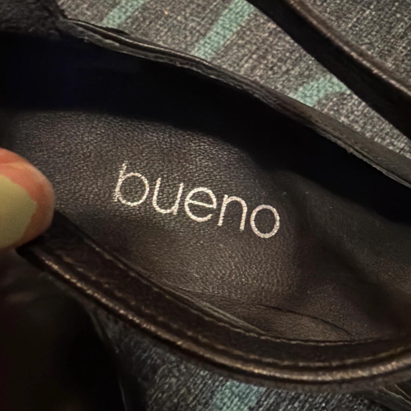 Bueno Black Leather Mary Jane Heels - photo 2