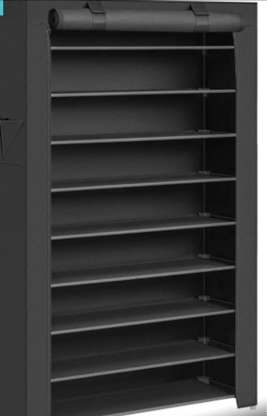 10-Tier Fabric Shoe Rack Organizer - photo 2