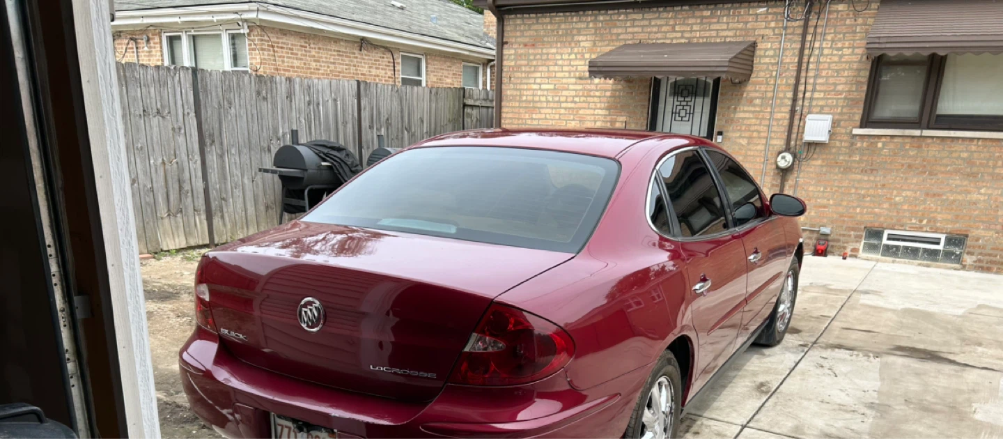 Red Buick LaCrosse Sedan