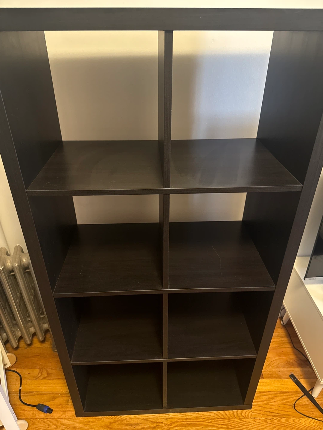 Black Brown 8-Cube Storage Shelf - photo 2