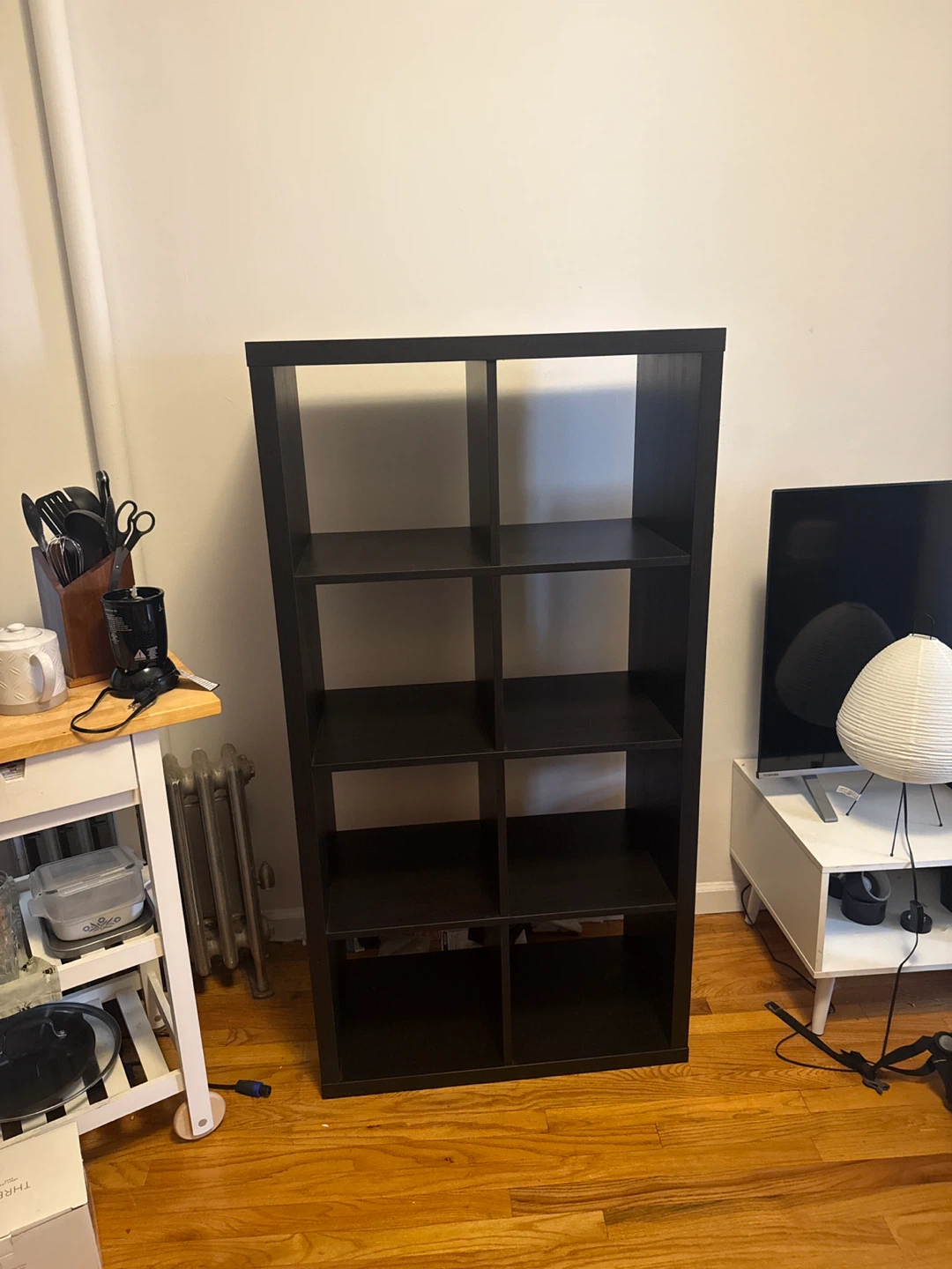 Black Brown 8-Cube Storage Shelf - photo 3