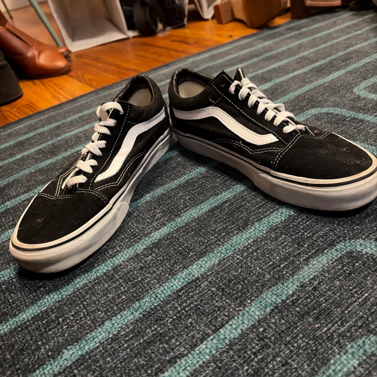 Vans Old Skool Black/White Skate Shoes - photo 2
