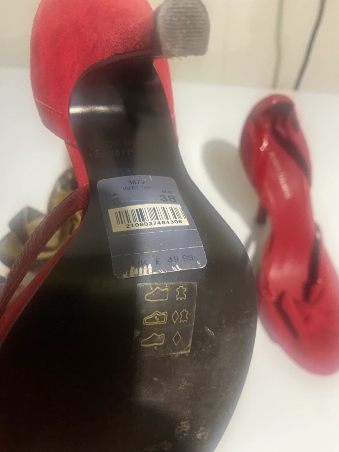 River Island Red Patent Heels & Snake Print Sandals - photo 3