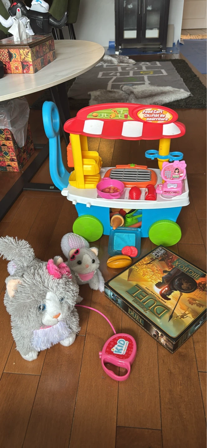 Kids Food Cart Playset with Accessories