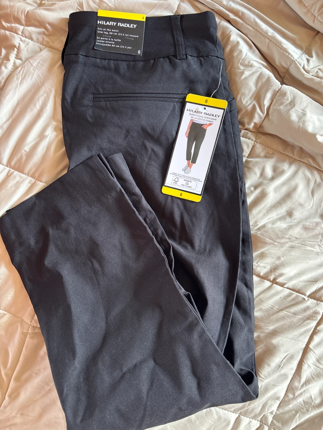 HILARY RADLEY Women's Black Pants Size 6