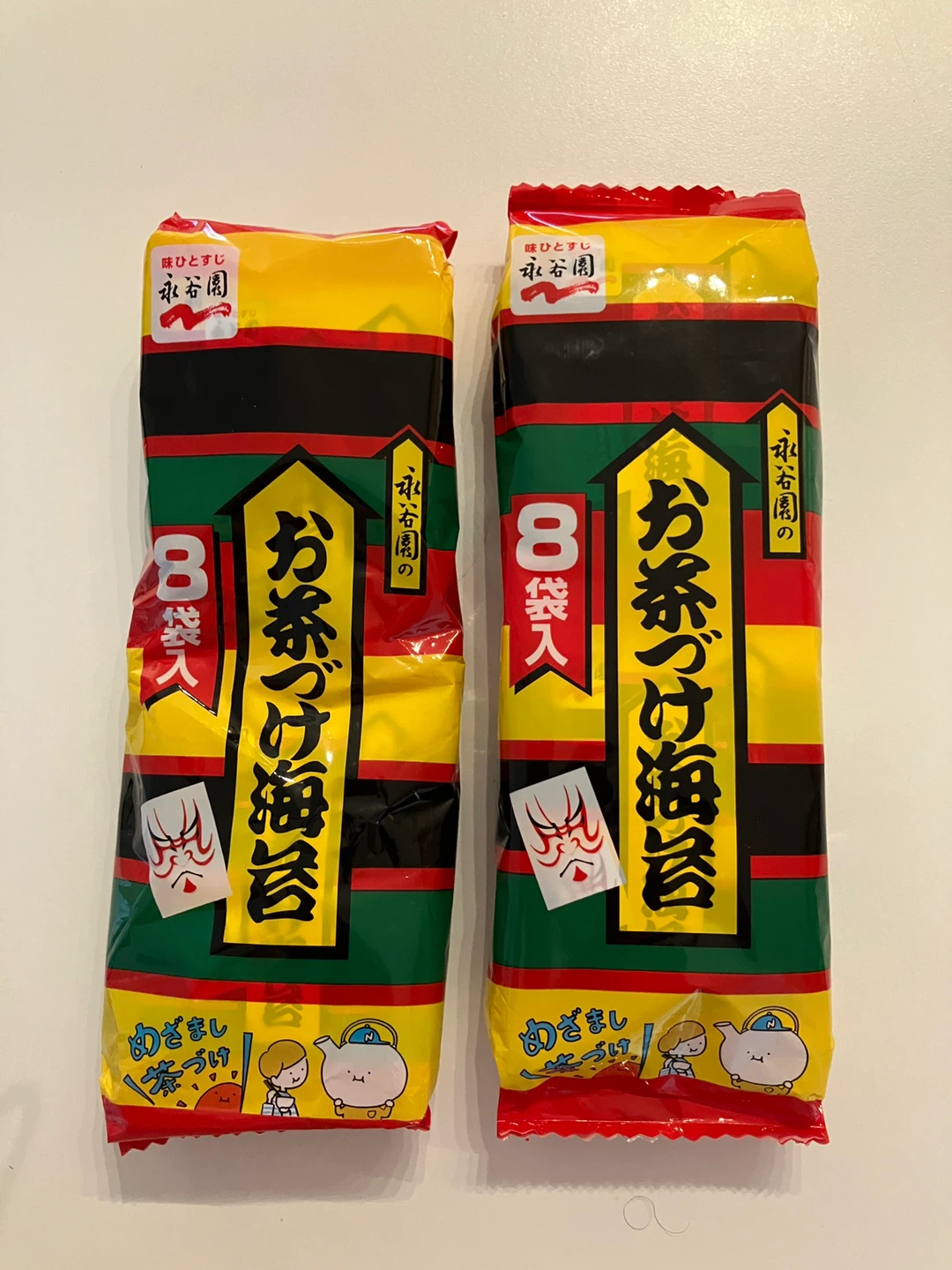 Nagatanien Ochazuke Nori Seaweed Snack Packs (8 Bags)