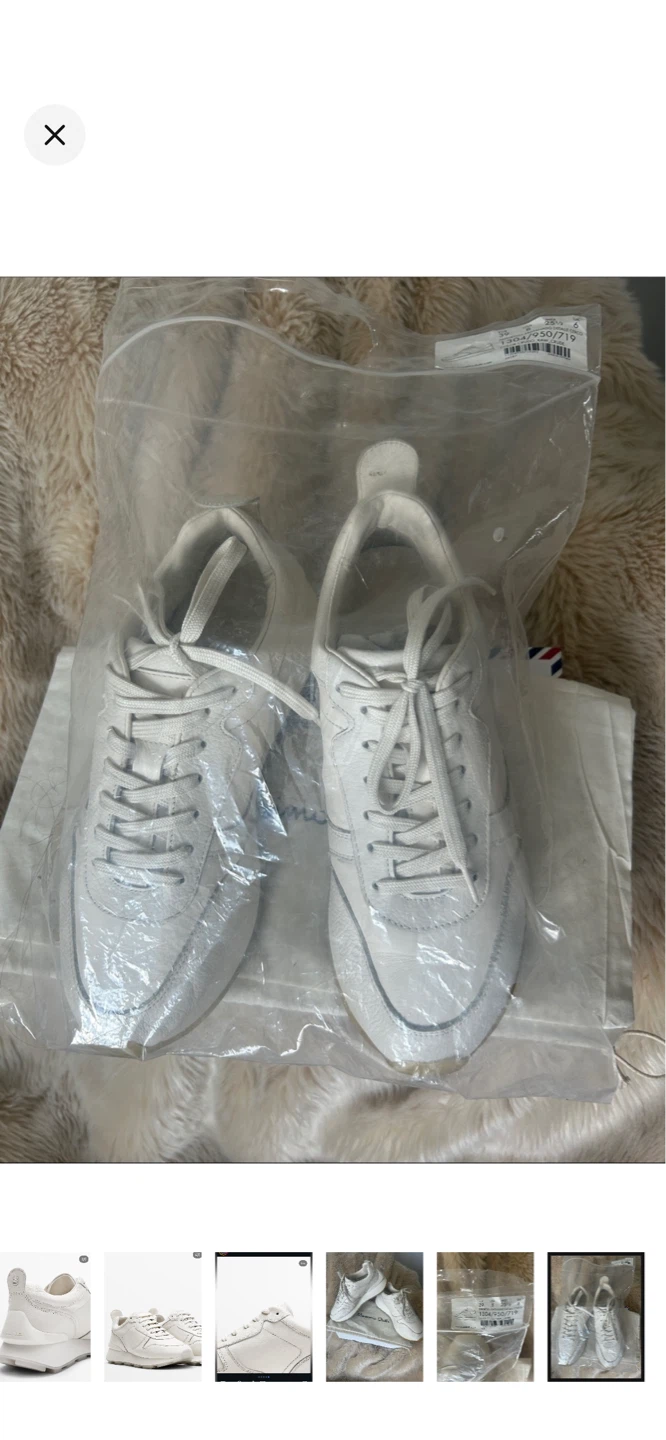 Massimo Dutti White Leather Sneakers - photo 5