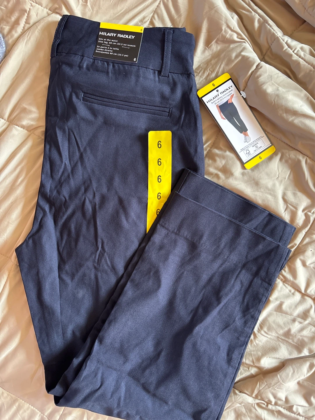 HILARY RADLEY Navy Pants Size 6