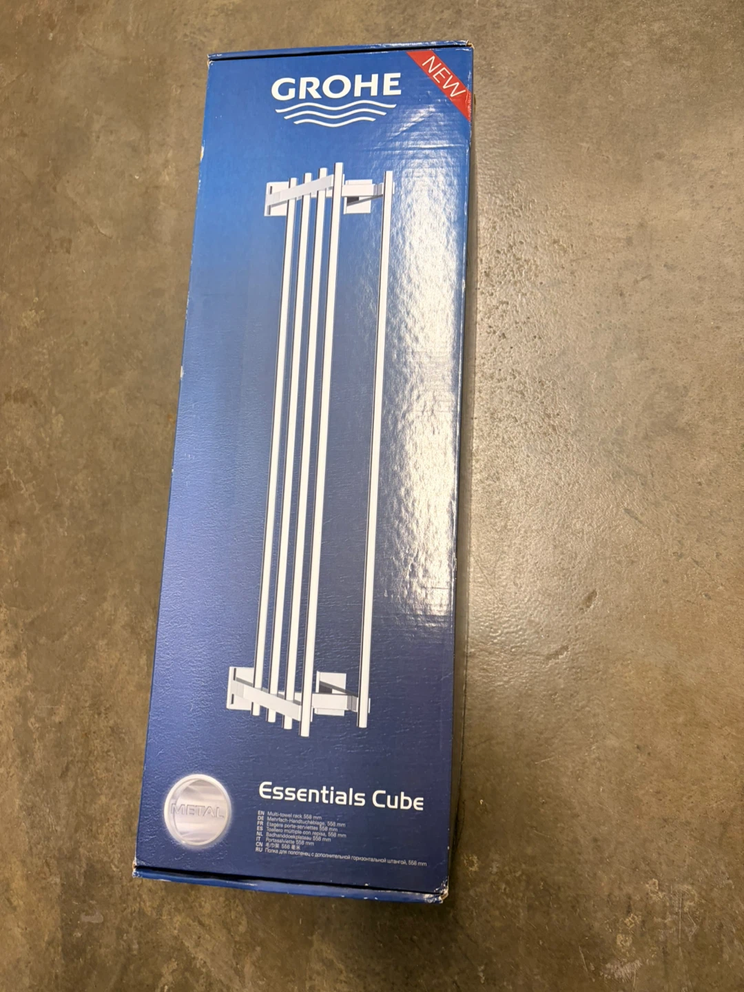 Grohe Essentials Cube Metal Towel Rail - photo 2