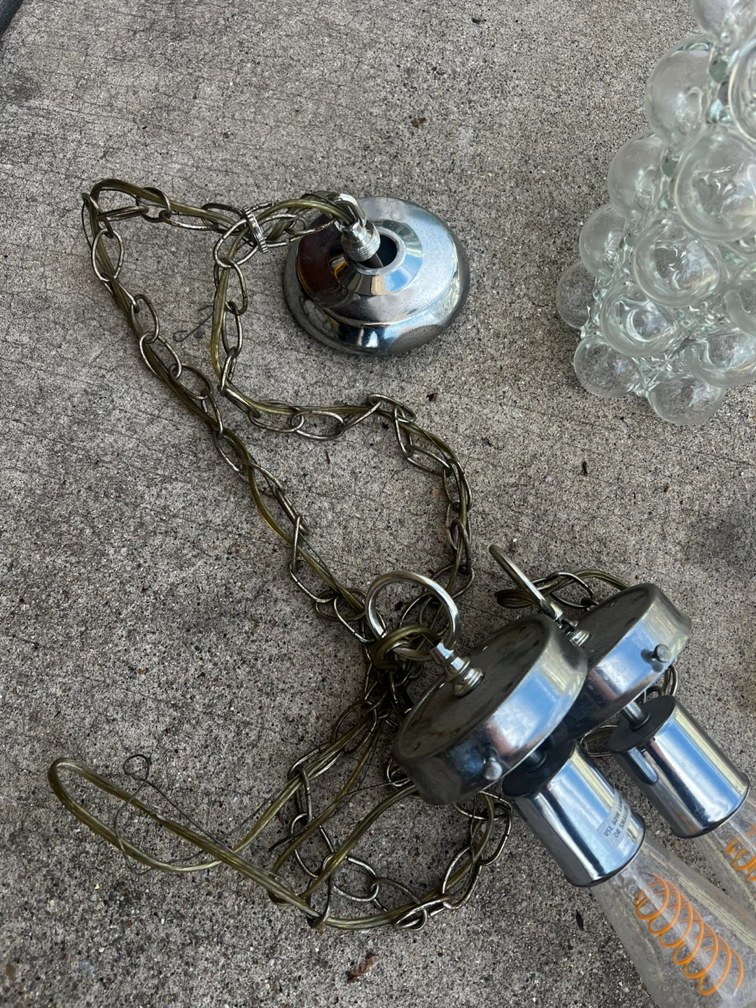 Vintage Nemo 1972 Bubble Glass Light Fixtures - 2 - photo 2