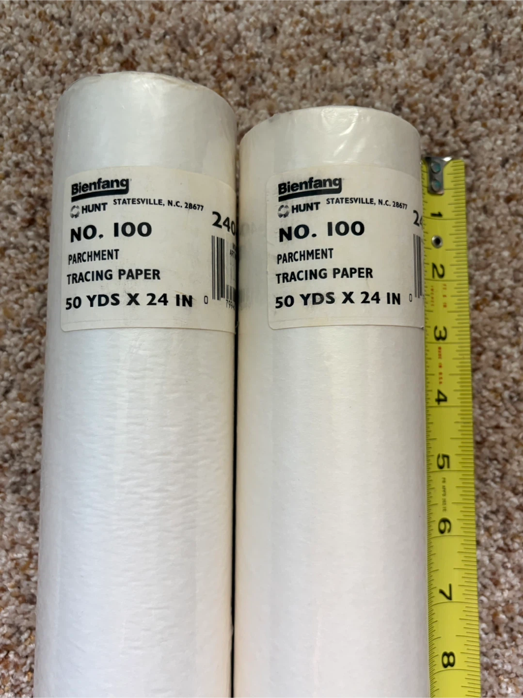 Bienfang No. 100 Parchment Tracing Paper Rolls (24" x 50 Yds) - photo 5