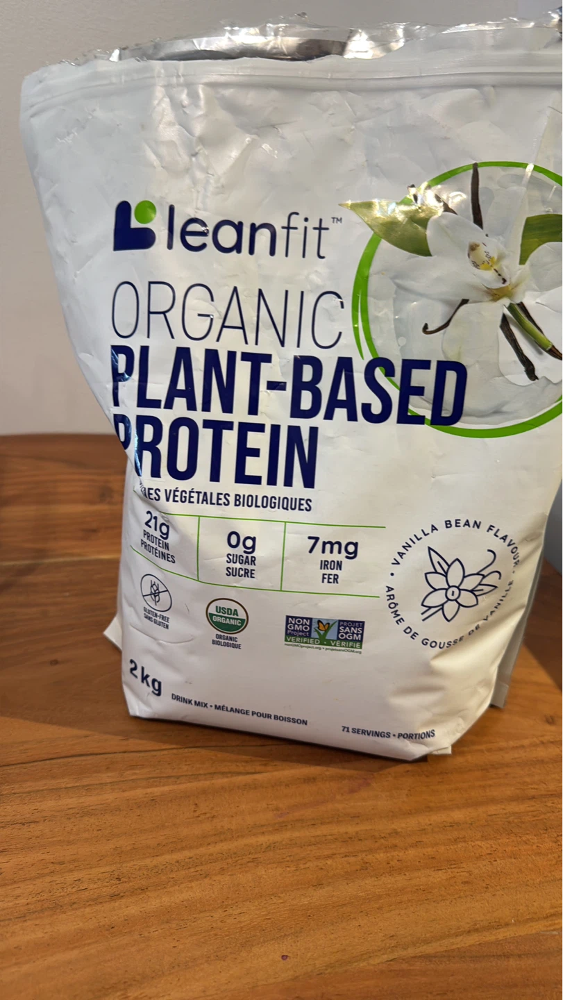 Leanfit Organic Plant-Based Protein Powder - Vanilla Bean