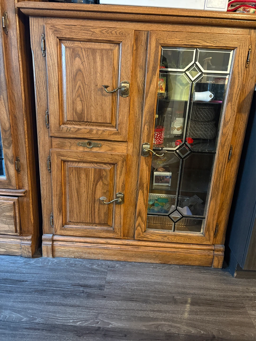 Wooden Cabinet with Glass Door - photo 3