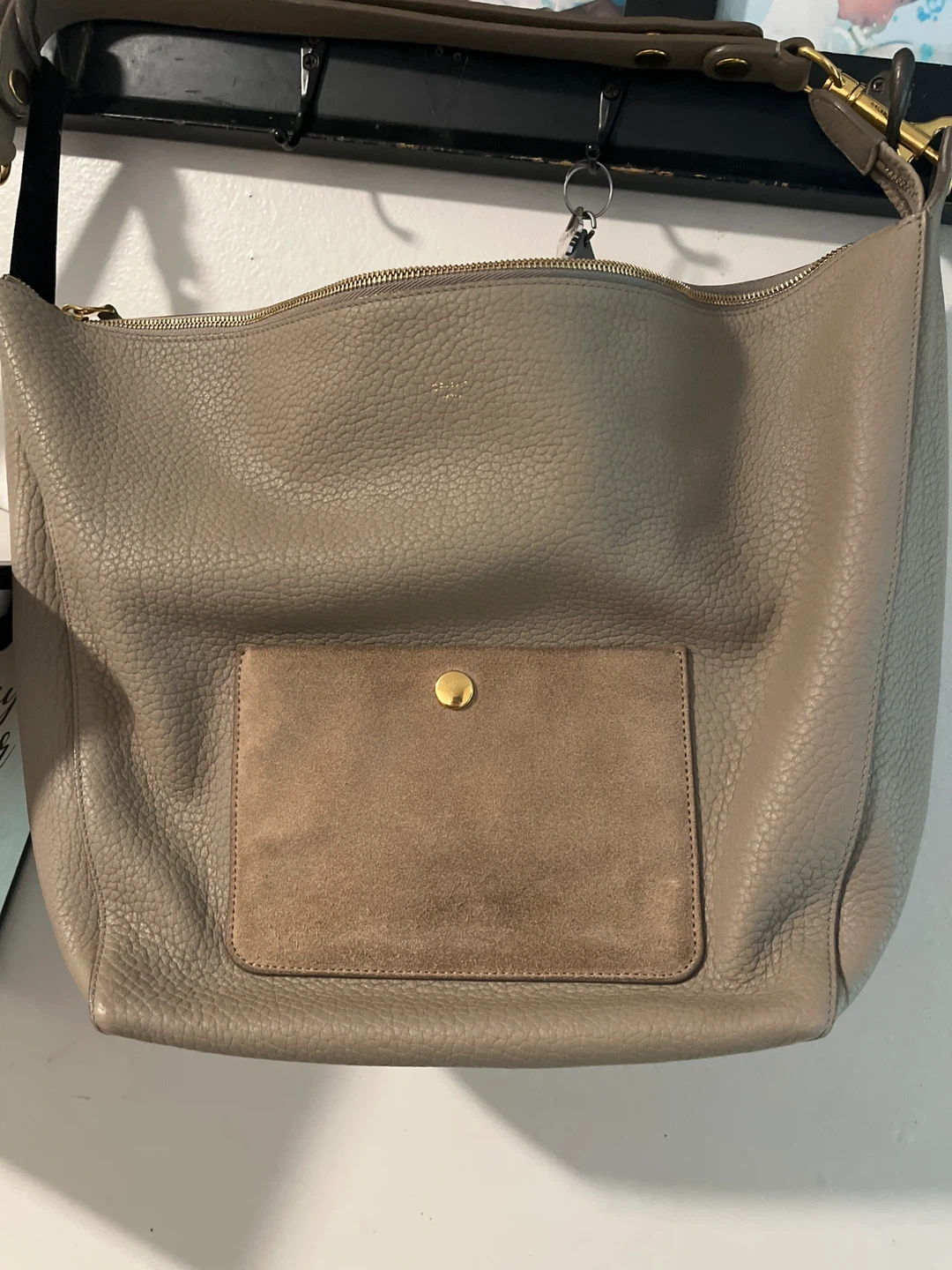 Celine Leather Shoulder Bag