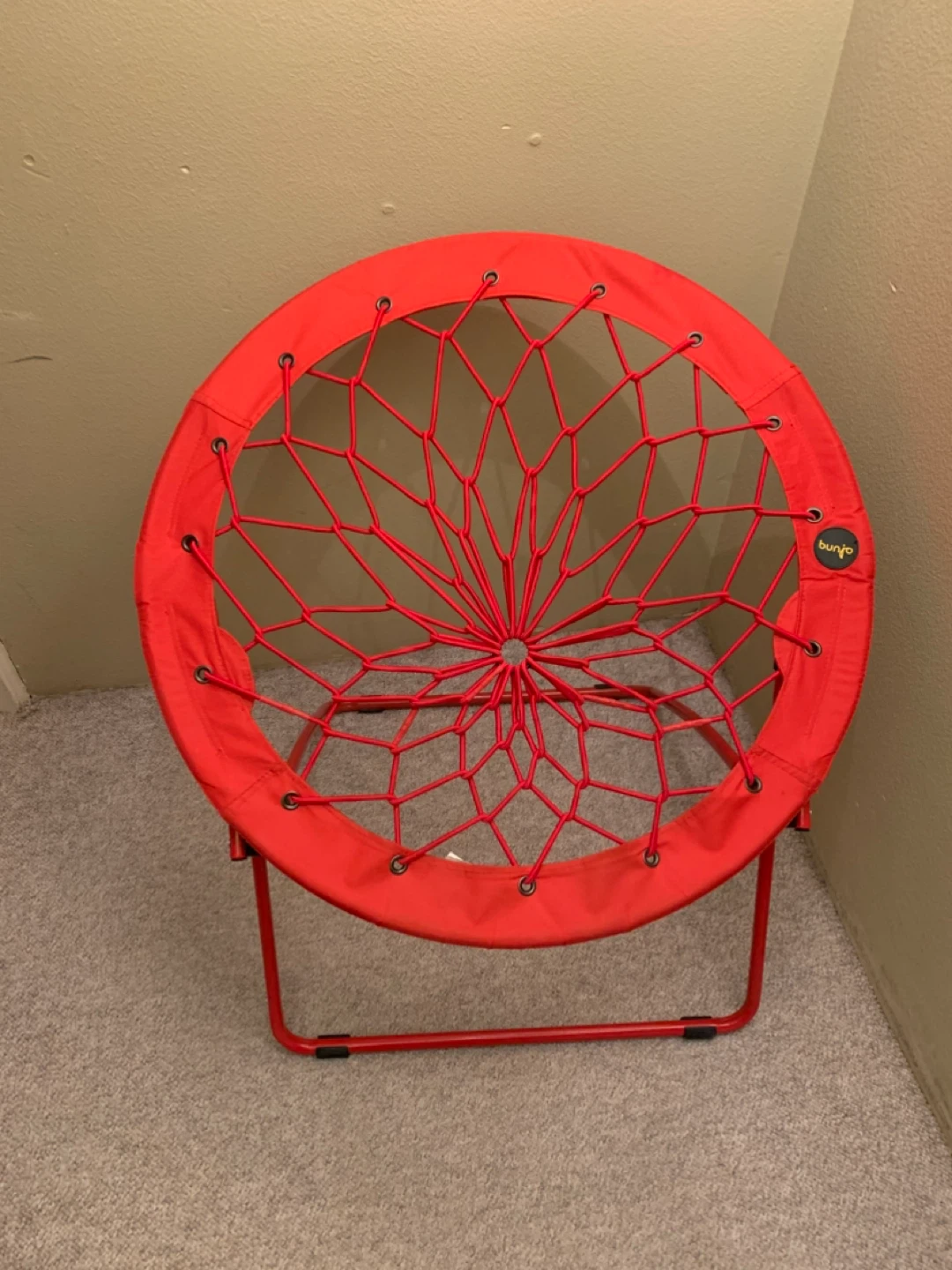 Bunjo Red Round Bungee Chair
