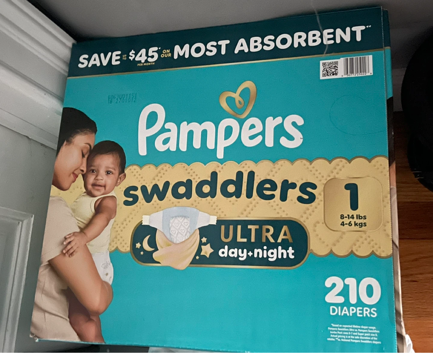 Pampers Swaddlers Size 1 Diapers - 210 Count
