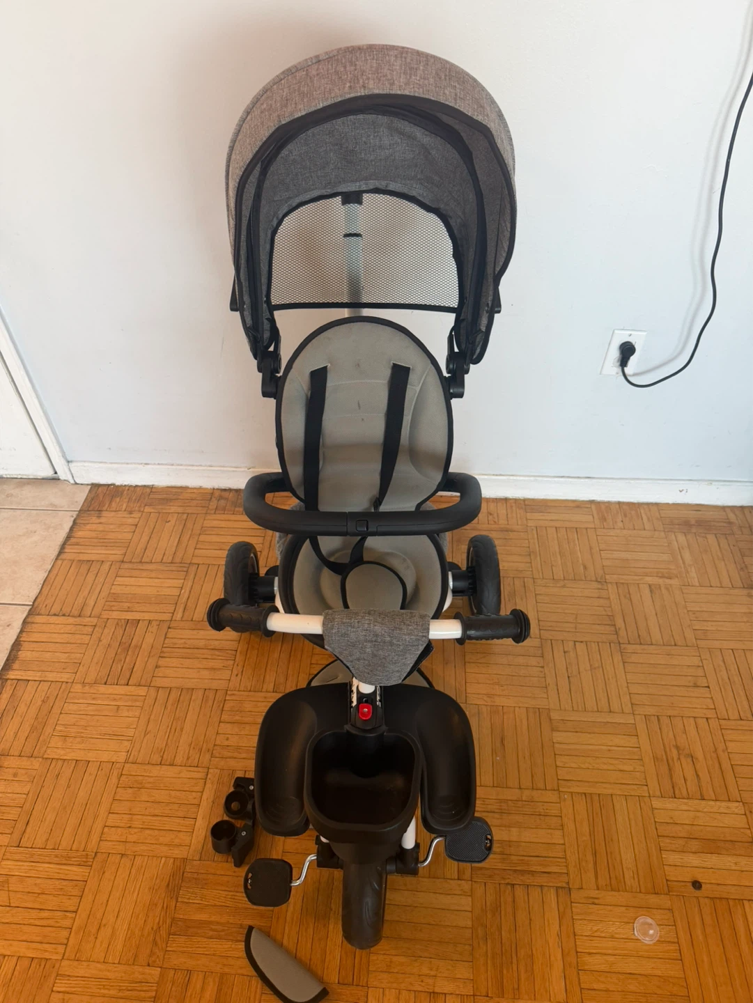 Grey Baby Tricycle Stroller - photo 3