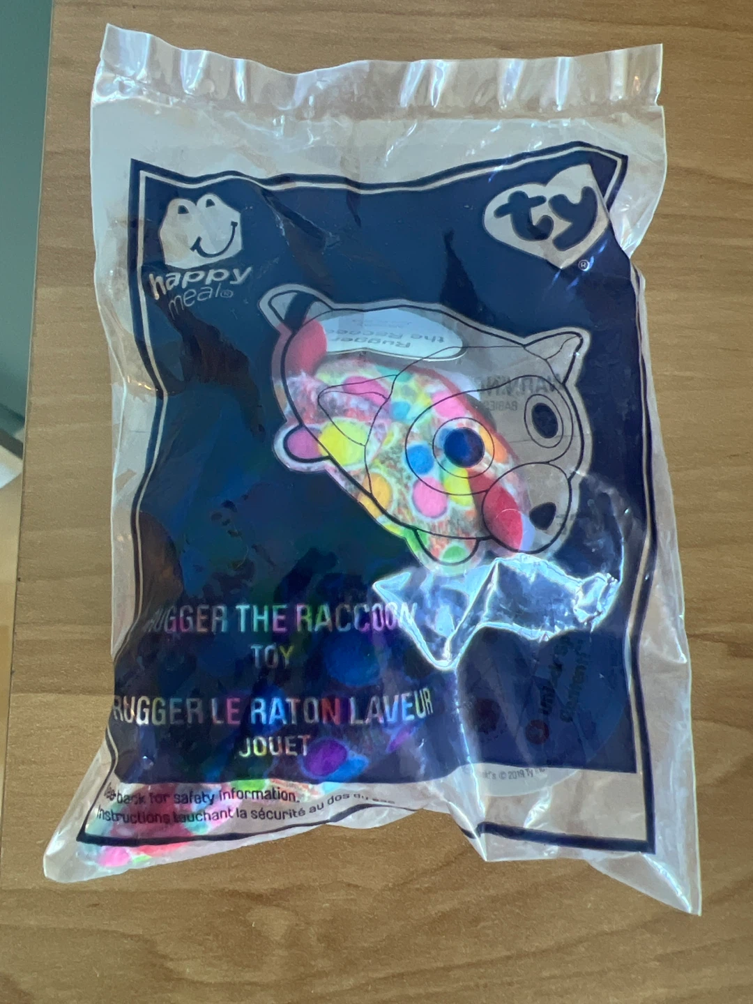Ty Beanie Babies Rugger the Racoon Happy Meal Toy
