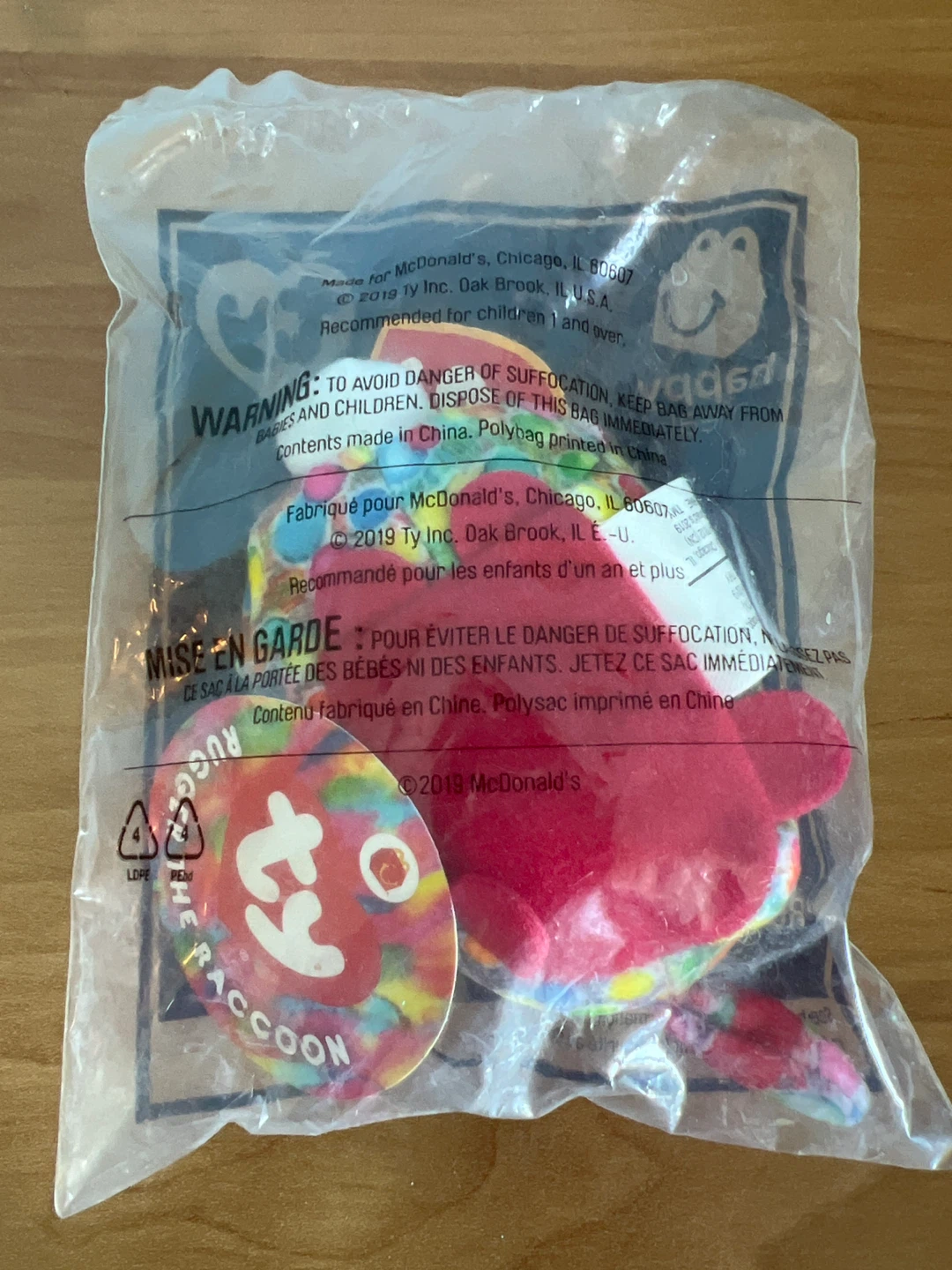 Ty Beanie Babies Rugger the Racoon Happy Meal Toy - photo 2