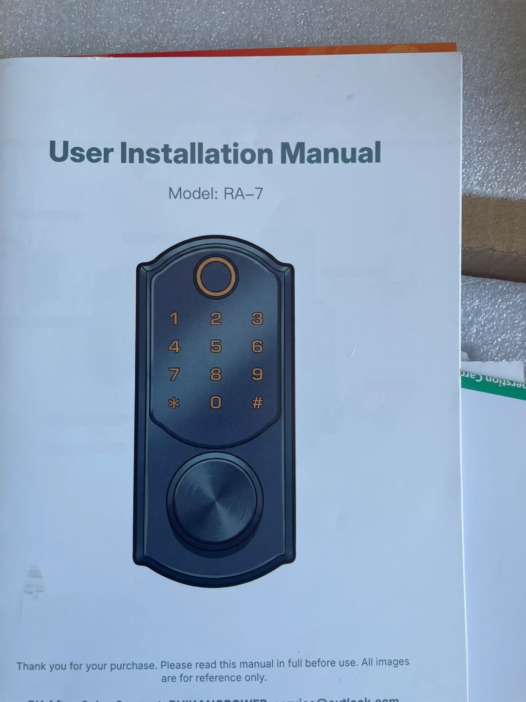 RUIKANG Wi-Fi Smart Door Lock Model RA-7 - photo 2