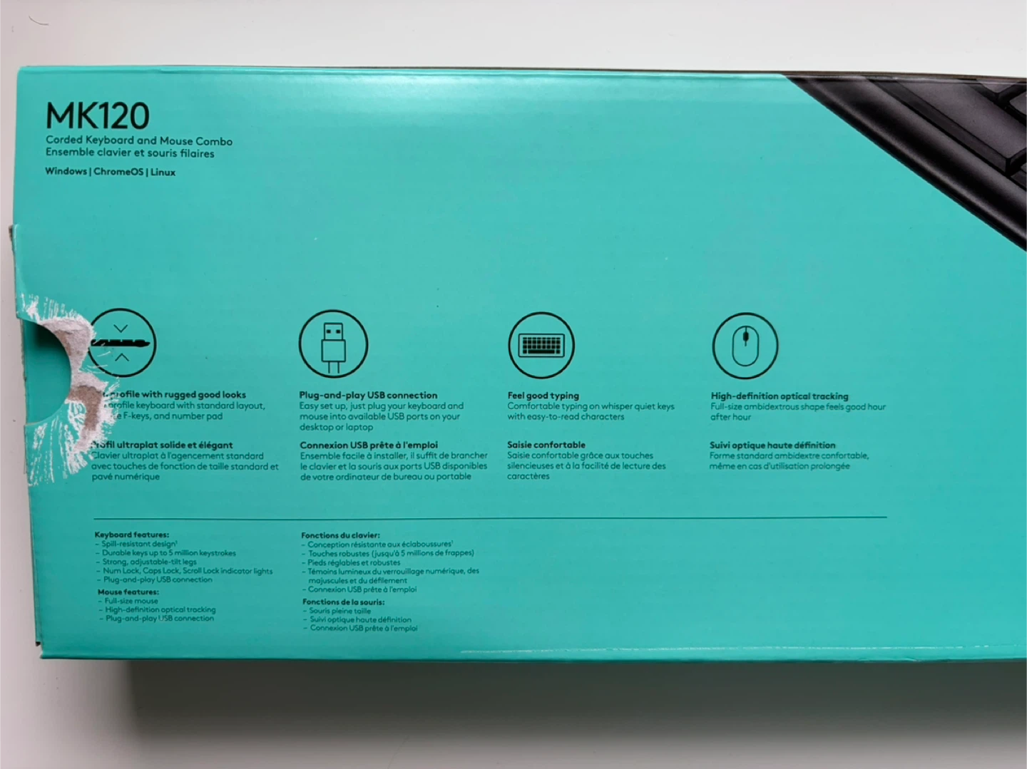 Logitech MK120 USB Keyboard and Mouse Combo - photo 5