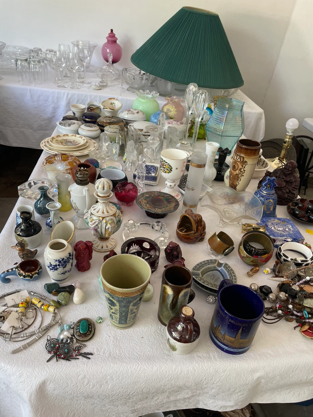 Assorted Decorative Glass and Ceramic Items