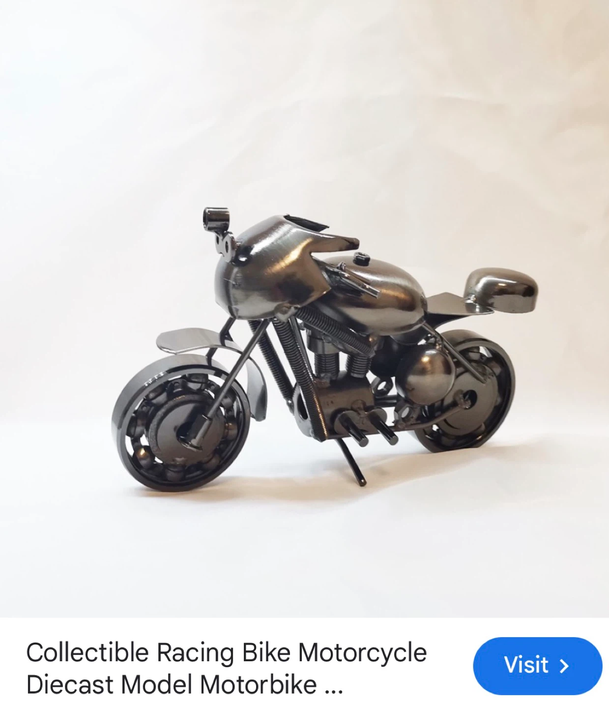 Metal Racing Motorcycle Model - photo 3
