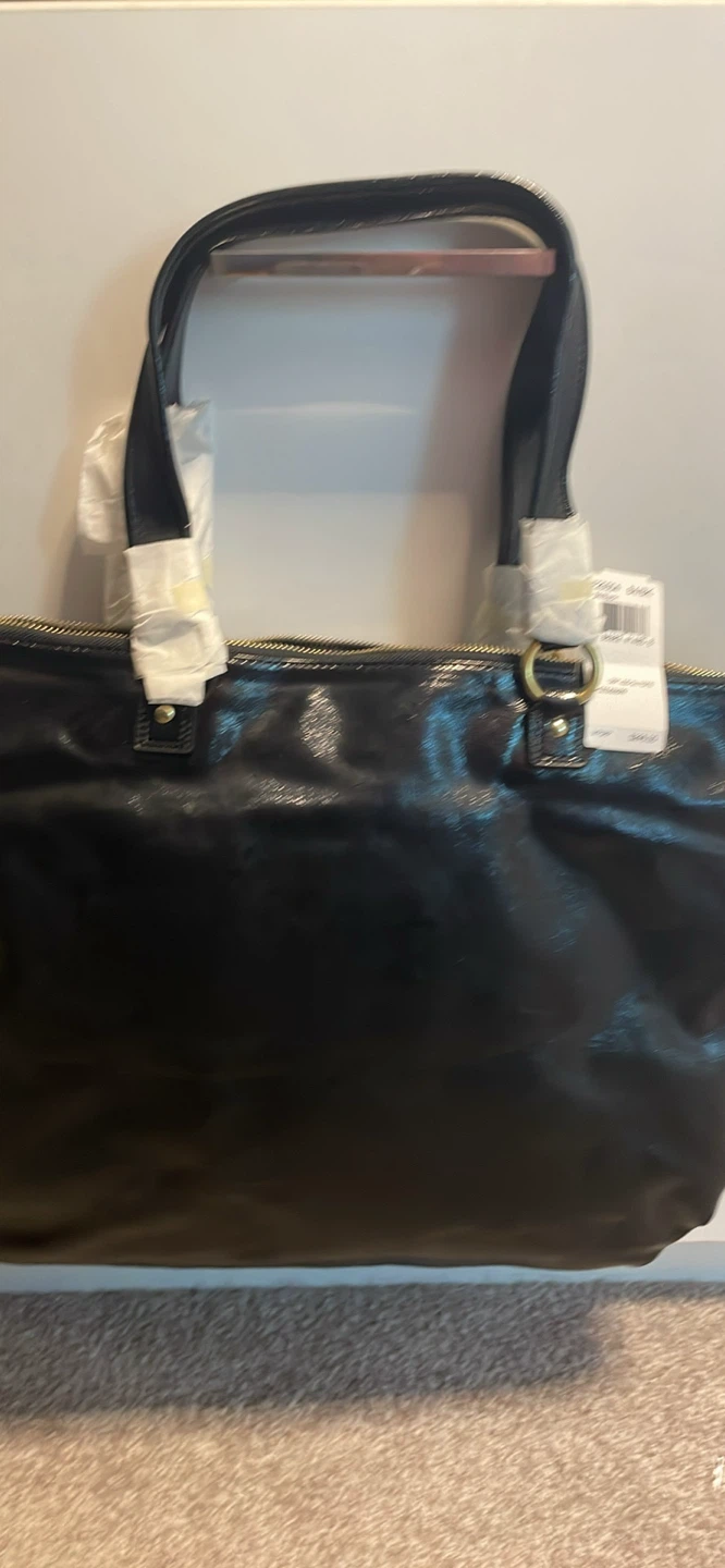 Coach Black Patent Leather Tote Bag - photo 4