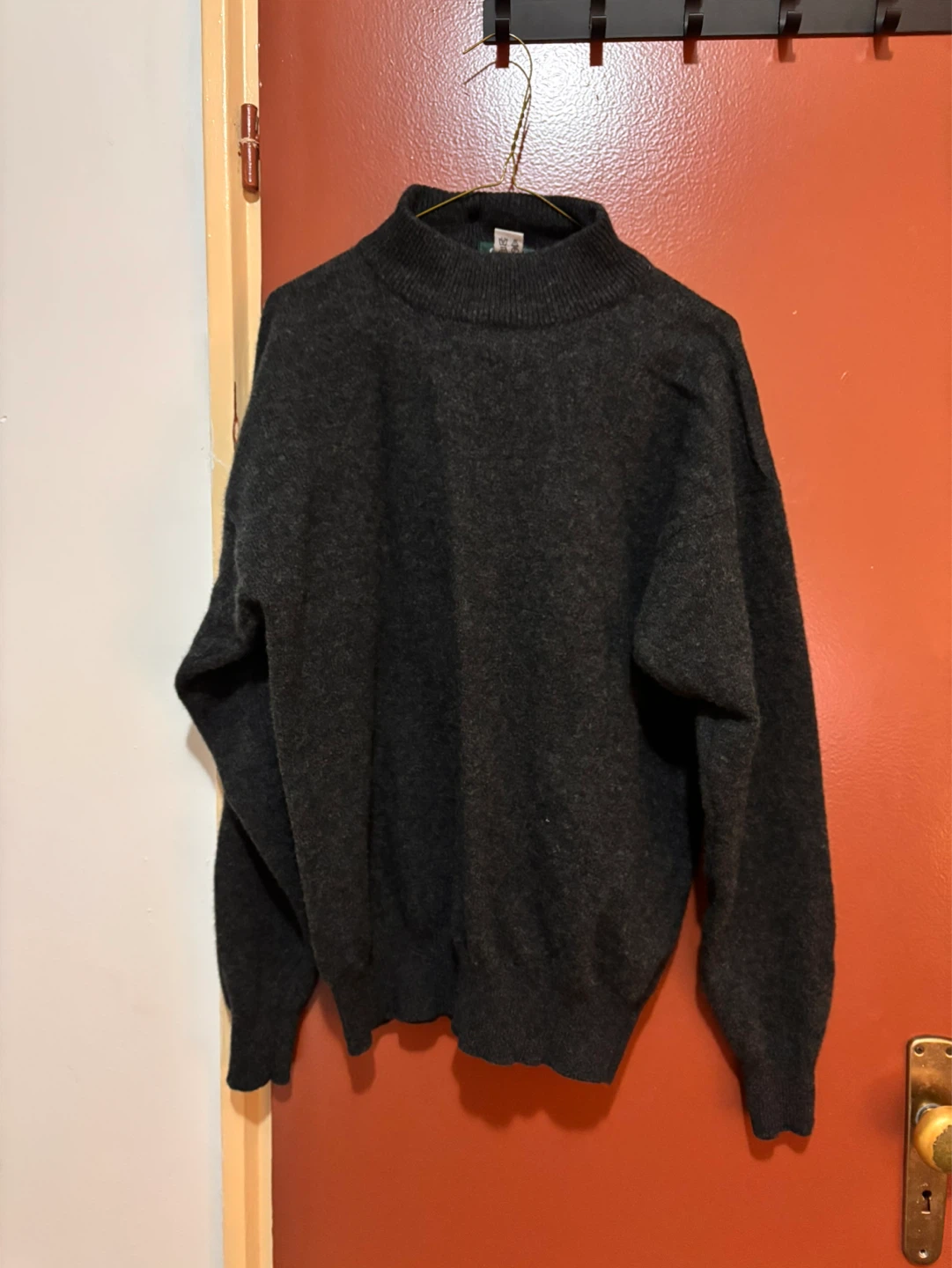 GIORDANO Dark Grey Mock Neck Sweater