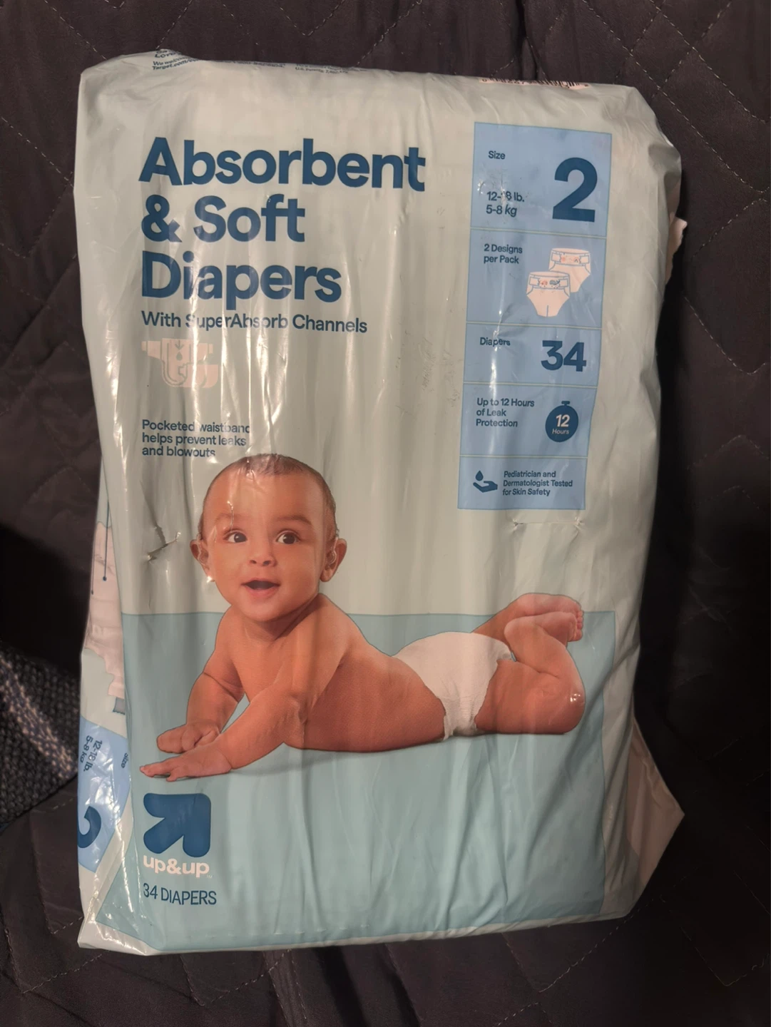 Up & Up Absorbent & Soft Diapers Size 2 (34 Count)