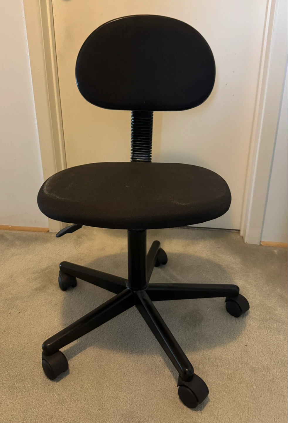 Black Office Chair with Wheels