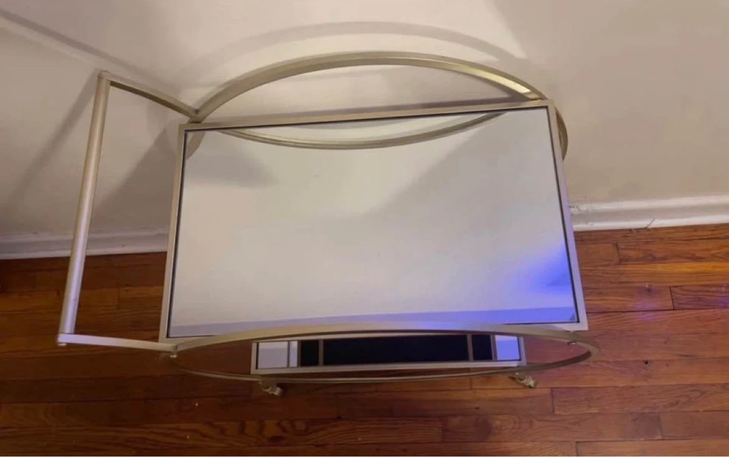 Mirrored Rolling Bar Cart $70 - photo 3