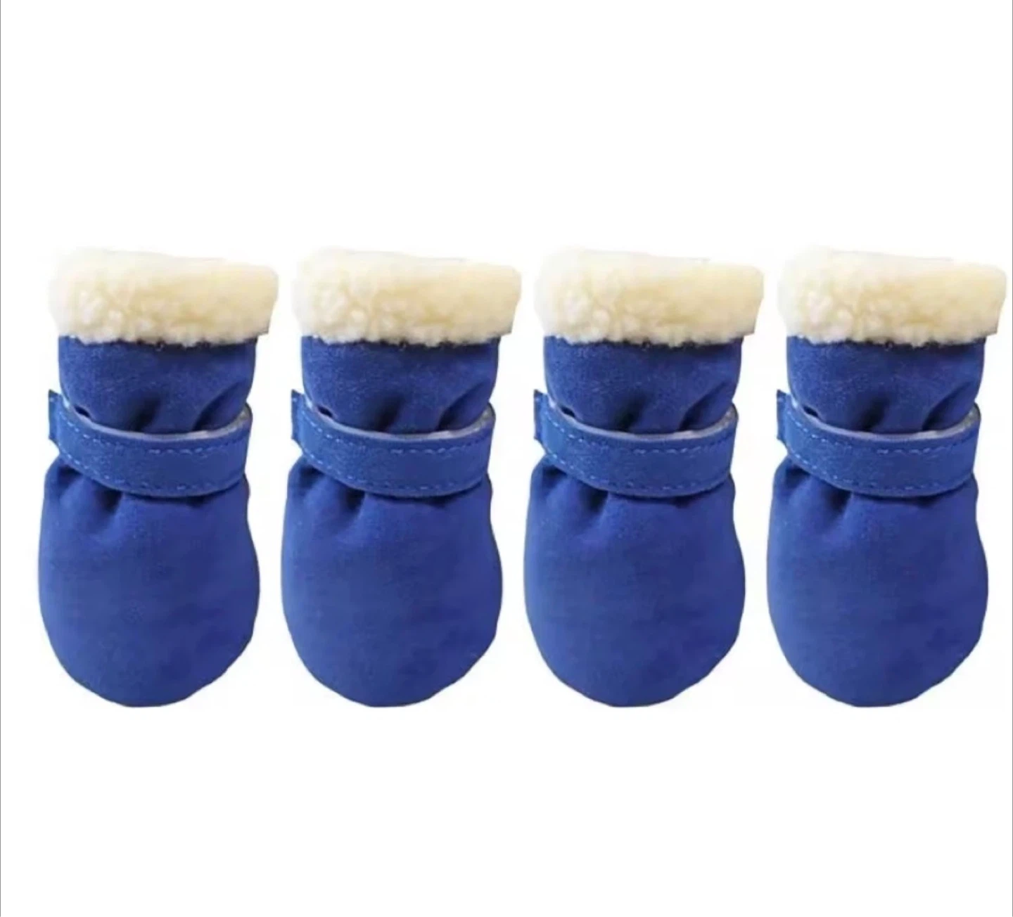 Blue Dog Boots with Fleece Lining (Set of 4)